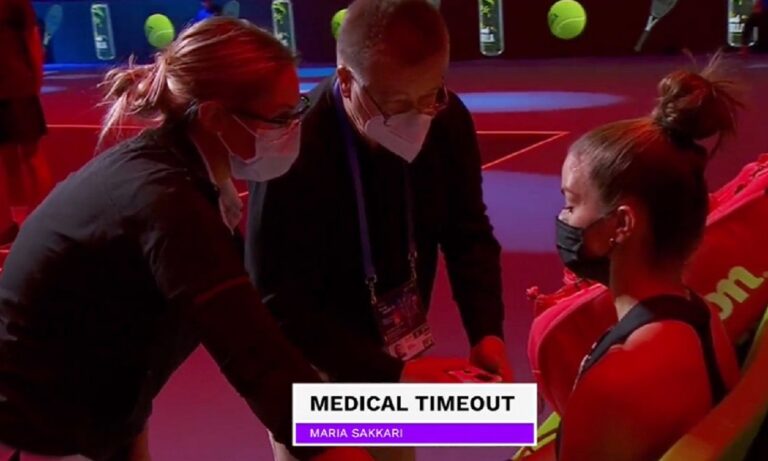 Σάκκαρη: Εγκατέλειψε τον ημιτελικό του «Kremlin Cup» λόγω αδιαθεσίας