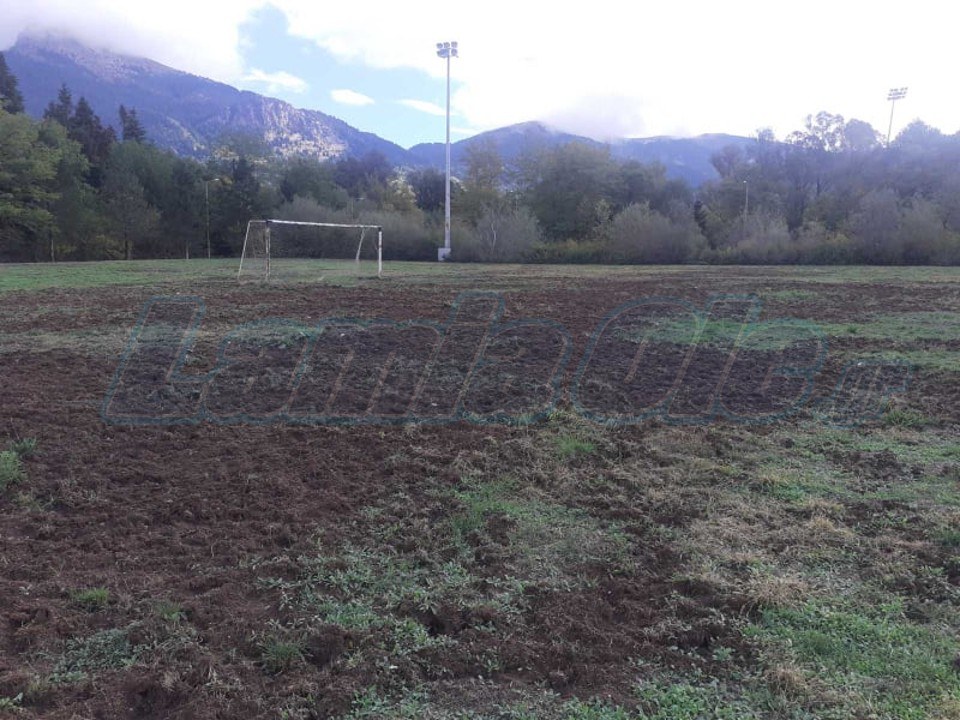 Καρπενήσι: Αγριογούρουνα κατέστρεψαν τα γήπεδα του Αθλητικού Κέντρου