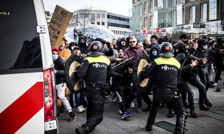 Oλλανδία: Νέα επεισόδια σε διαδήλωση για τα μέτρα για τον κορονοϊό
