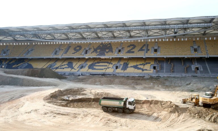 «OPAP Arena»: Το «ΑΕΚ» σχηματίστηκε στην κεντρική εξέδρα (pics)
