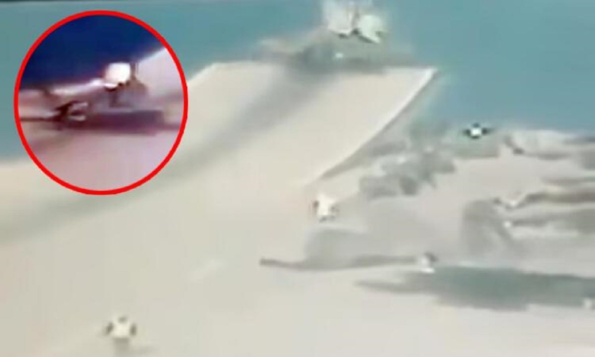 Διέρρευσε βίντεο από τη συντριβή του βρετανικού F-35 νότια της Κύπρου