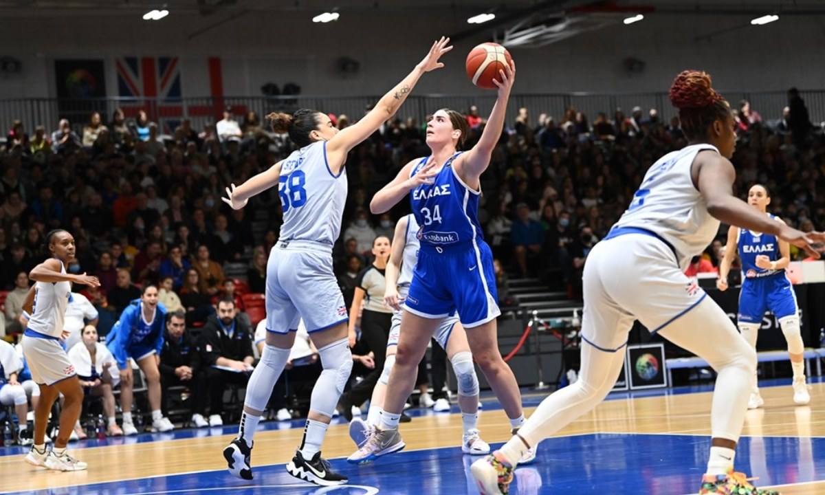 Μεγάλη Βρετανία- Ελλάδα 66-73: Θρίαμβος για την Εθνική γυναικών