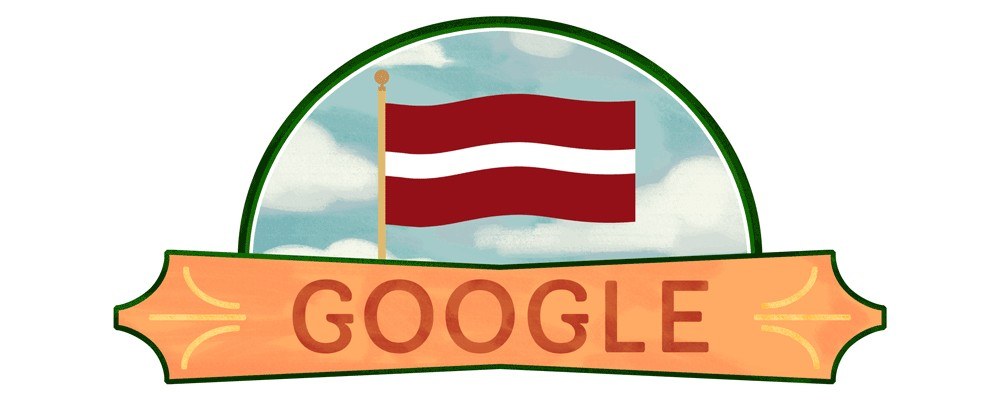 Tο google doodle της ημέρας για τη Λετονία