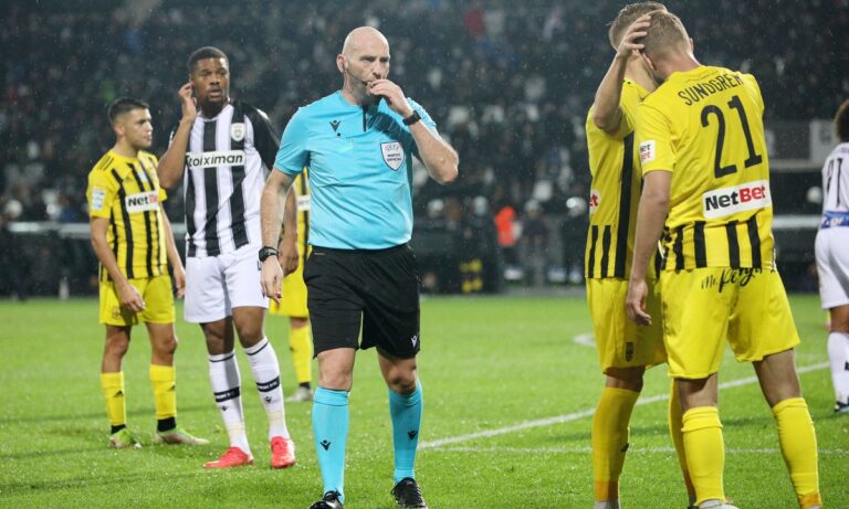 Super League: Ο διαιτητής του επεισοδιακού ΠΑΟΚ – Άρης στο ΟΑΚΑ (vids + pics)