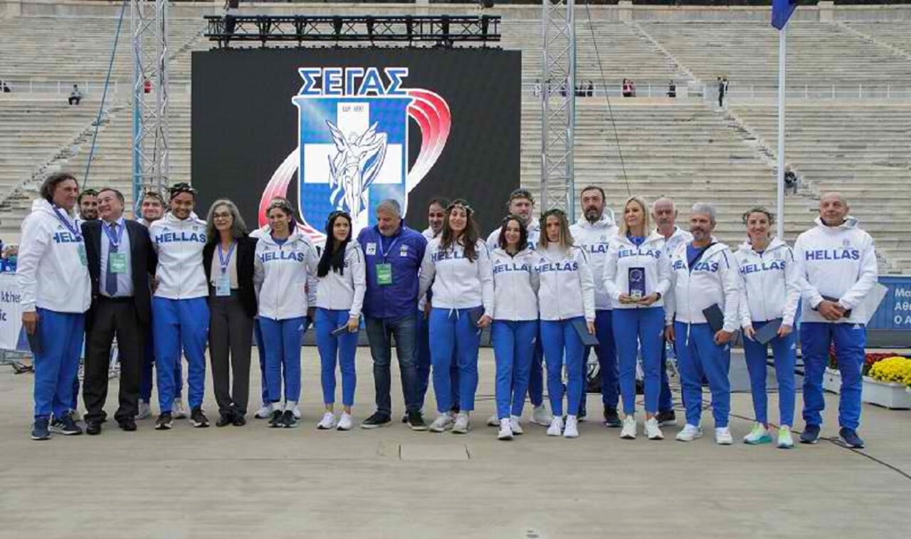 Τα μέλη της Εθνικής Ομάδας Στίβου που μετείχε στους Ολυμπιακούς Αγώνες βράβευσε ο ΣΕΓΑΣ στην εκδήλωση που έγινε στο Παναθηναϊκό Στάδιο.