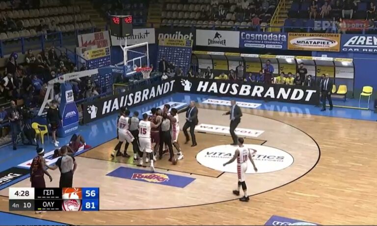 Περιστέρι- Ολυμπιακός: Η ένταση Λαρεντζάκη- Χέιγκινς (vid)