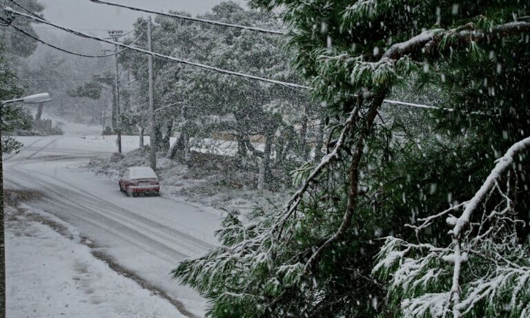 Κακοκαιρία «Κάρμελ»: Που χιονίζει και ποιοι δρόμοι είναι κλειστοί αυτή την ώρα – Απεγκλωβισμός άντρα στην Εύβοια