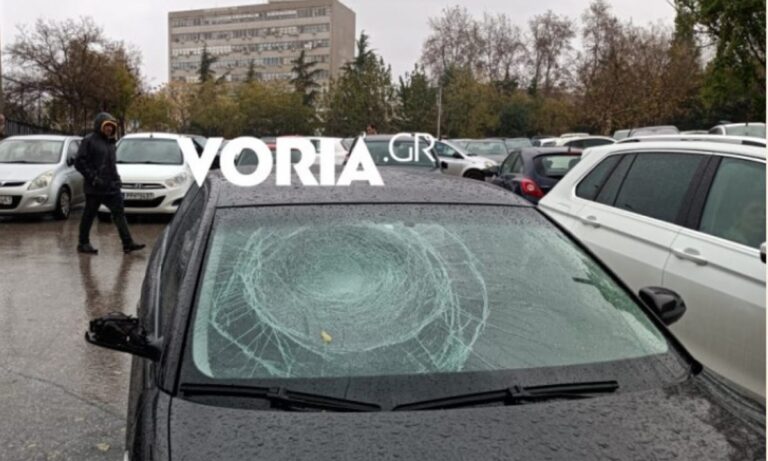 Θεσσαλονίκη: Έσπασαν αμάξια έξω από το «Αλεξάνδρειο»! (vid+pics)