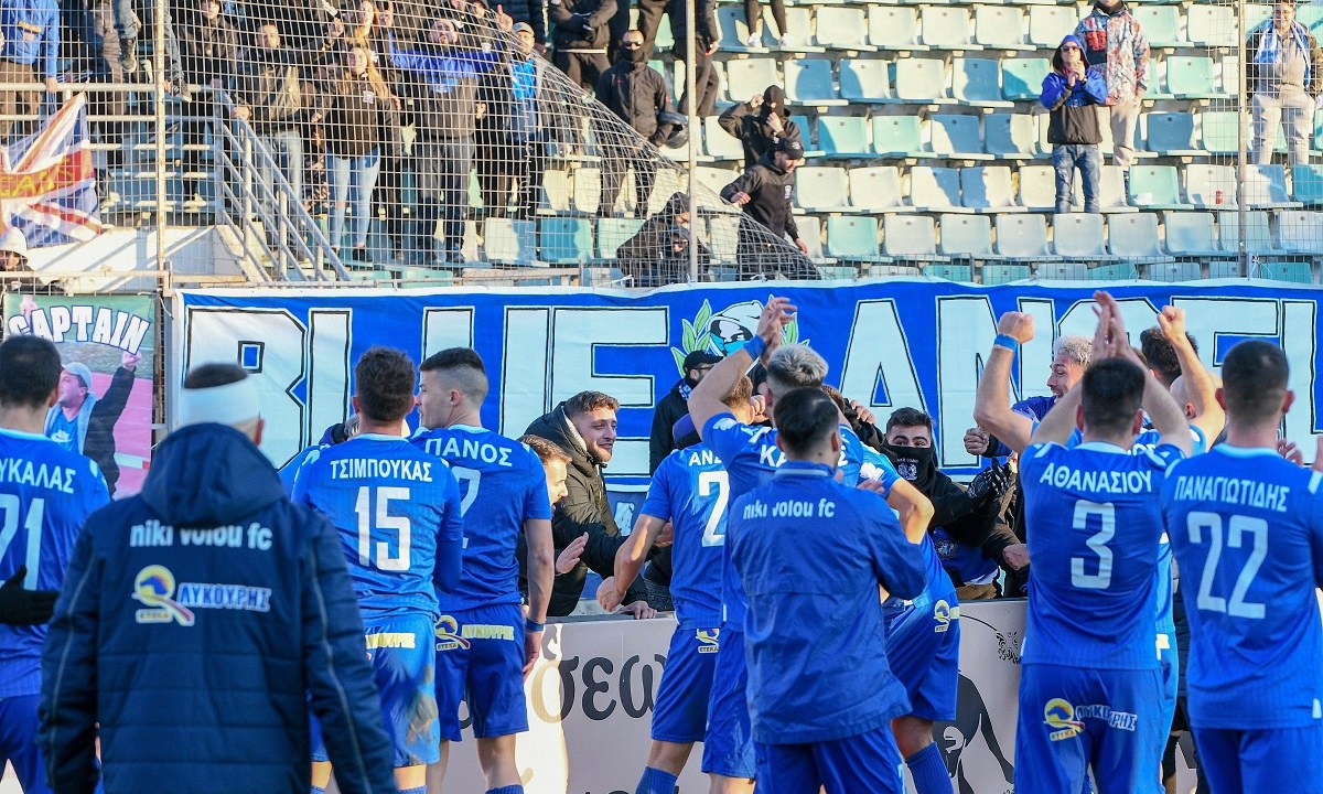 Νίκη Βόλου – Ολυμπιακός Βόλου 1-0: Η πόλη «βάφτηκε» μπλε!