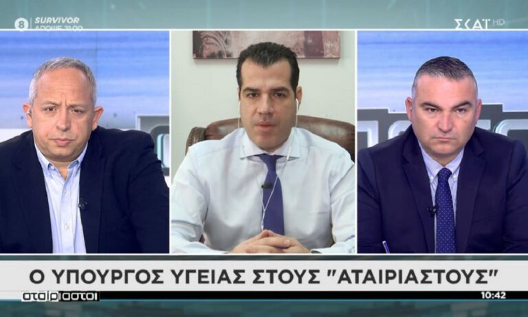 Θάνος Πλεύρης: Εκτός ΕΣΥ οι ανεμβολίαστοι υγειονομικοί από 31 Μαρτίου – Ολοκληρωτικές συμπεριφορές σε καιρούς δημοκρατίας!