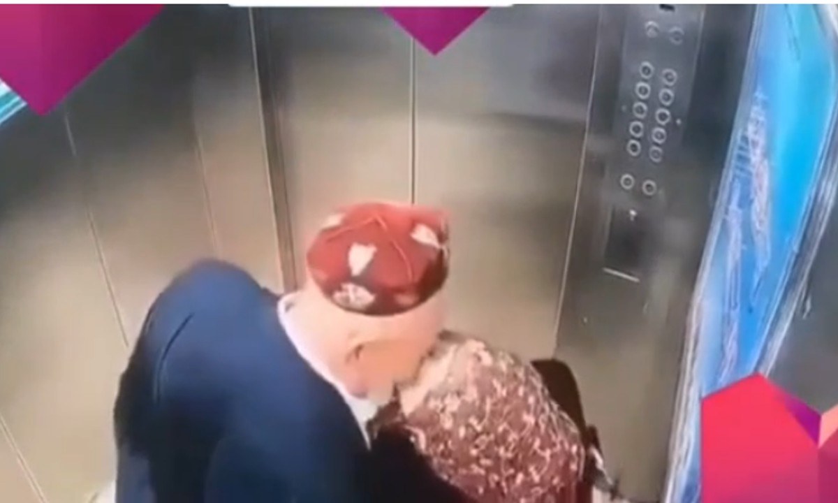 Τουρκία: Παππούς βρέθηκε με γιαγιά μόνος στο ασανσέρ και την άρχισε στα φιλιά – Φουλ ερωτευμένοι