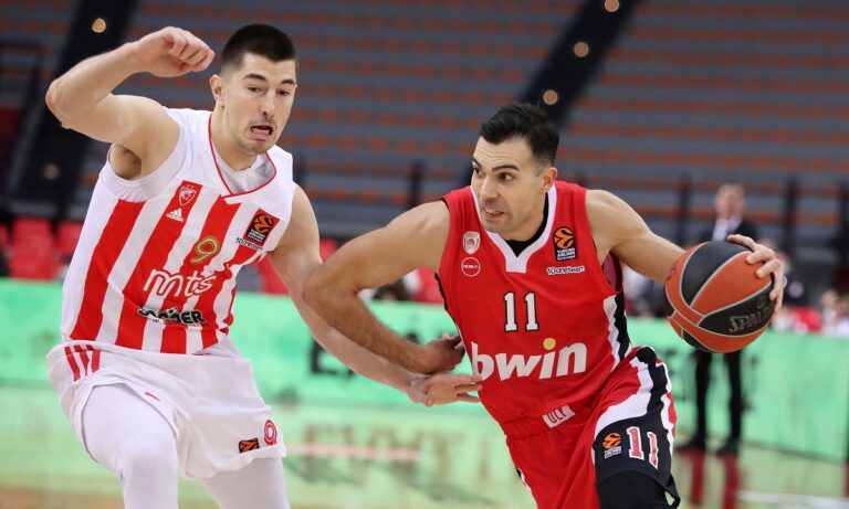 Ολυμπιακός- Ερυθρός Αστέρας 72-76: Έπεσε σε βαρυχειμωνιά