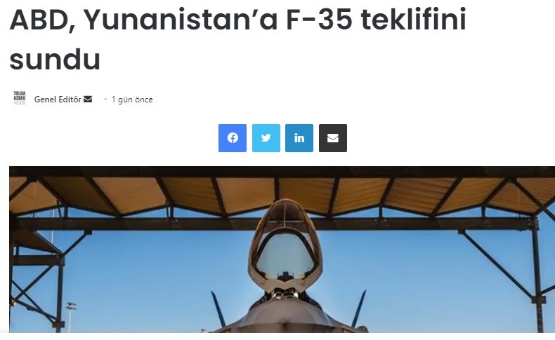 Ελληνοτουρκικά: Το ΣΟΚ των Τούρκων με τα F-35 και τους Meteor που θα τους έρχονται ουρανοκατέβατοι