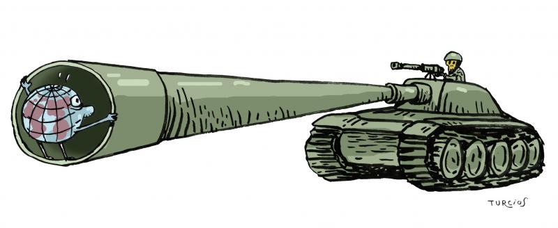 Πόλεμος στην Ουκρανία: Συγκλονιστικά σκίτσα για την εισβολή της Ρωσίας στην Ουκρανία που «αποτυπώνουν» το γεγονός με «αφοπλιστικό» τρόπο.