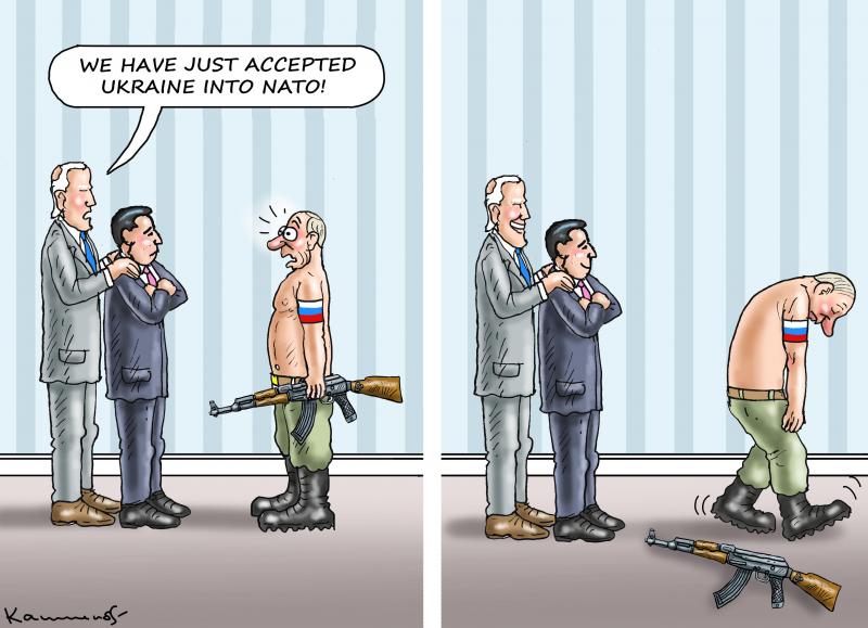 Πόλεμος στην Ουκρανία: Συγκλονιστικά σκίτσα για την εισβολή της Ρωσίας στην Ουκρανία που «αποτυπώνουν» το γεγονός με «αφοπλιστικό» τρόπο.