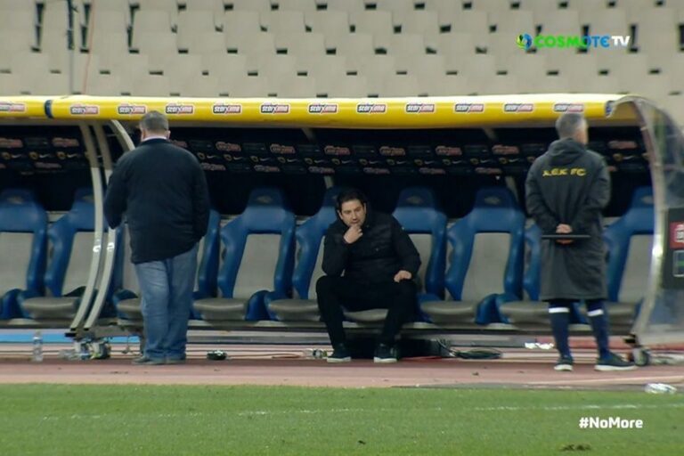 ΑΕΚ: Ο Γιαννίκης έμεινε να κοιτά το… άπειρο (vid)
