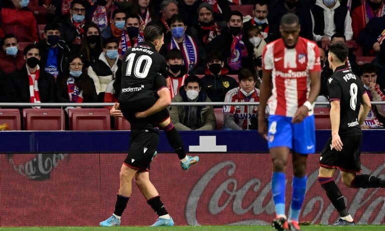 La Liga: Απίστευτο «κάζο» για την Ατλέτικο Μαδρίτης την ουραγό Λεβάντε, η οποία έκανε την έκπληξη της χρονιάς στο «Γουάντα Μετροπολιτάνο».