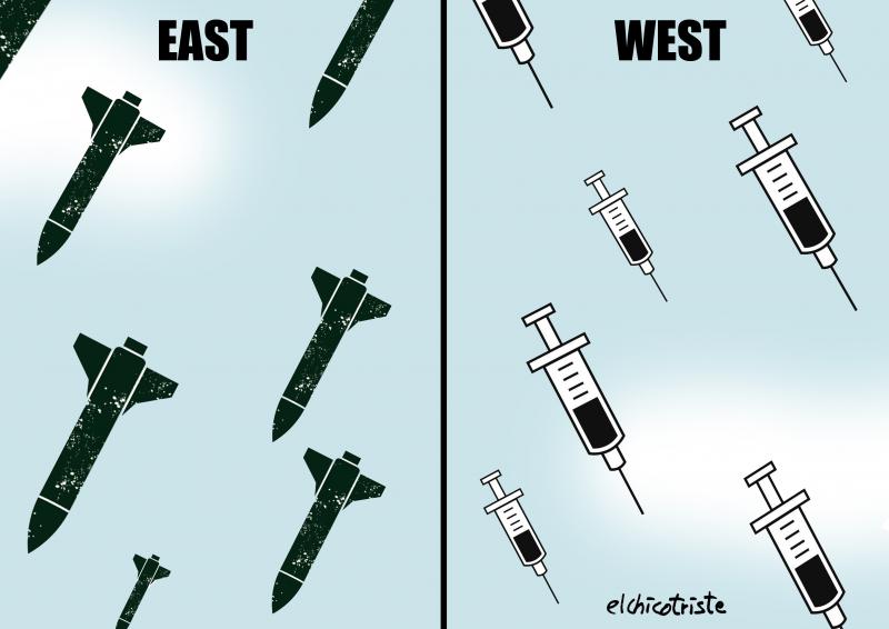 Πόλεμος στην Ουκρανία: Σκίτσα που κόβουν την ανάσα