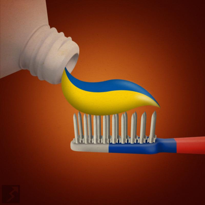 Πόλεμος στην Ουκρανία: Σκίτσα που κόβουν την ανάσα