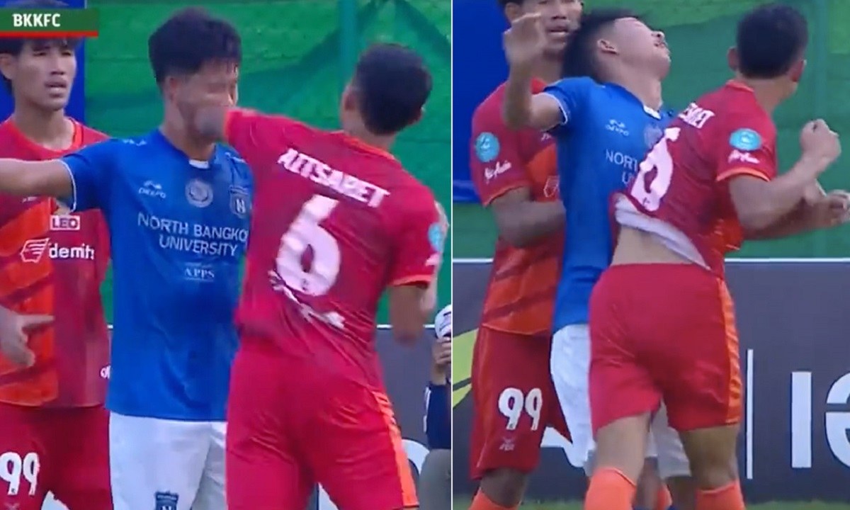 Ταϊλάνδη: Σοκαριστική αγκωνιά σε αντίπαλο ποδοσφαιριστή – Τον έστειλε νοσοκομείο για 24 ράμματα! (vid)