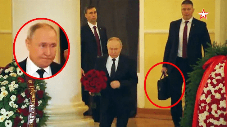O Πούτιν εμφανίστηκε σε κηδεία με το βαλιτσάκι με τους κωδικούς των ρωσικών πυρηνικων