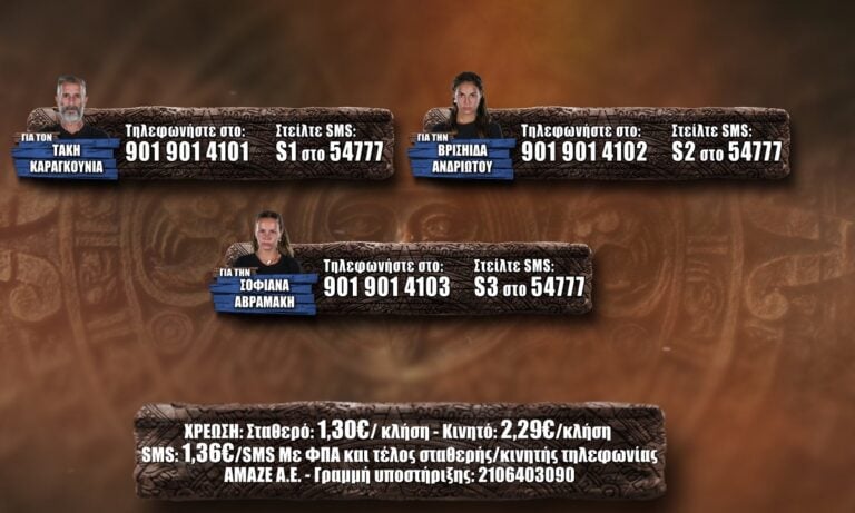 Survivor προτεινόμενοι spoiler 2/5: MEGA POLL! Ψηφίστε ποιος θέλετε να αποχωρήσει!