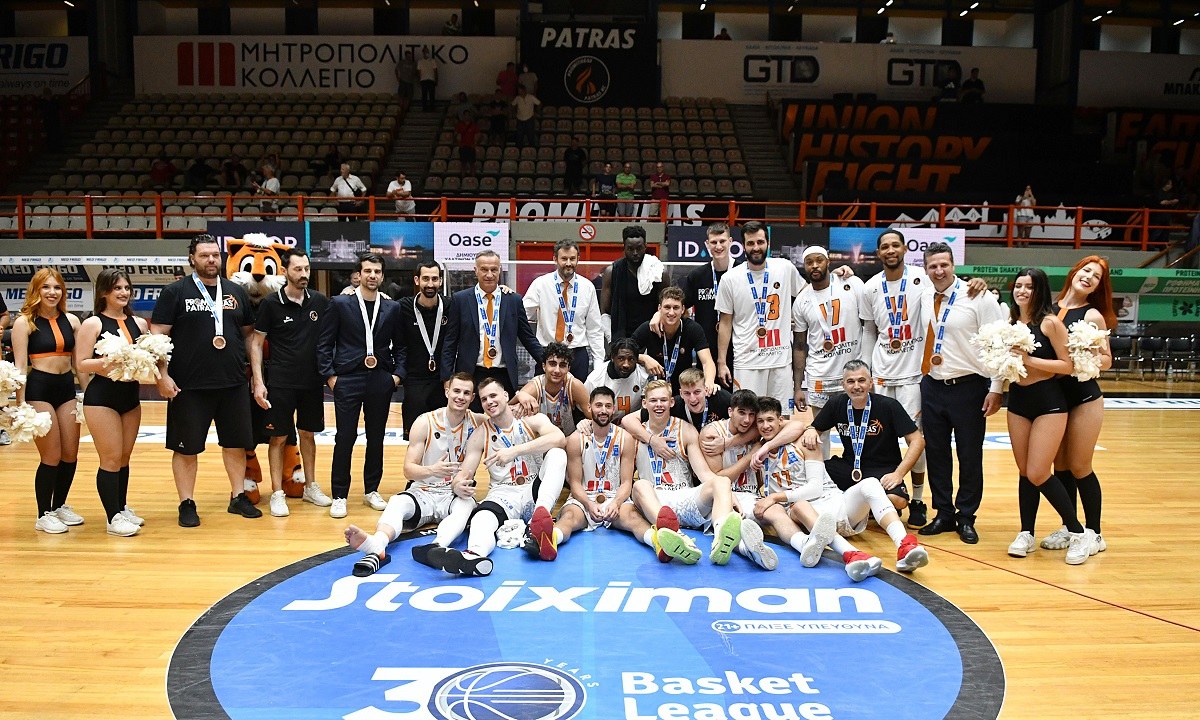 Ο Προμηθέας ισοπέδωσε τη Λάρισα με 96-56 στον τελευταίο αγώνα της φετινής Basket League και κατέκτησε την 3η θέση στη βαθμολογία.