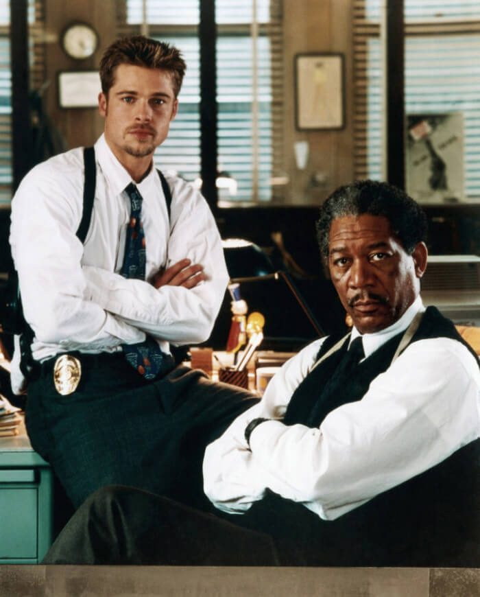 #6 Seven (1995) — Brad Pitt και Morgan Freeman