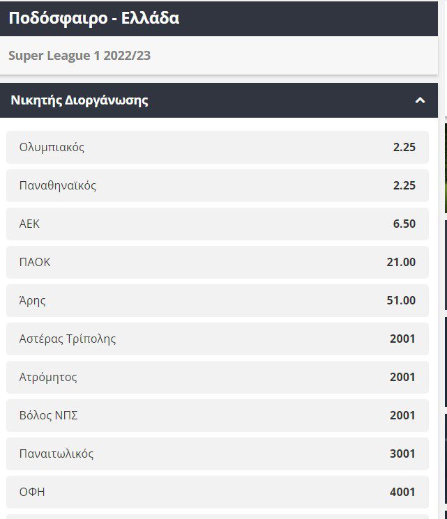 Η μεγάλη νίκη και ανατροπή που πέτυχε ο Παναθηναϊκός στην Τούμπα, άλλαξε τις στοιχηματικές αποδόσεις για τον νικητή της φετινής Super League.
