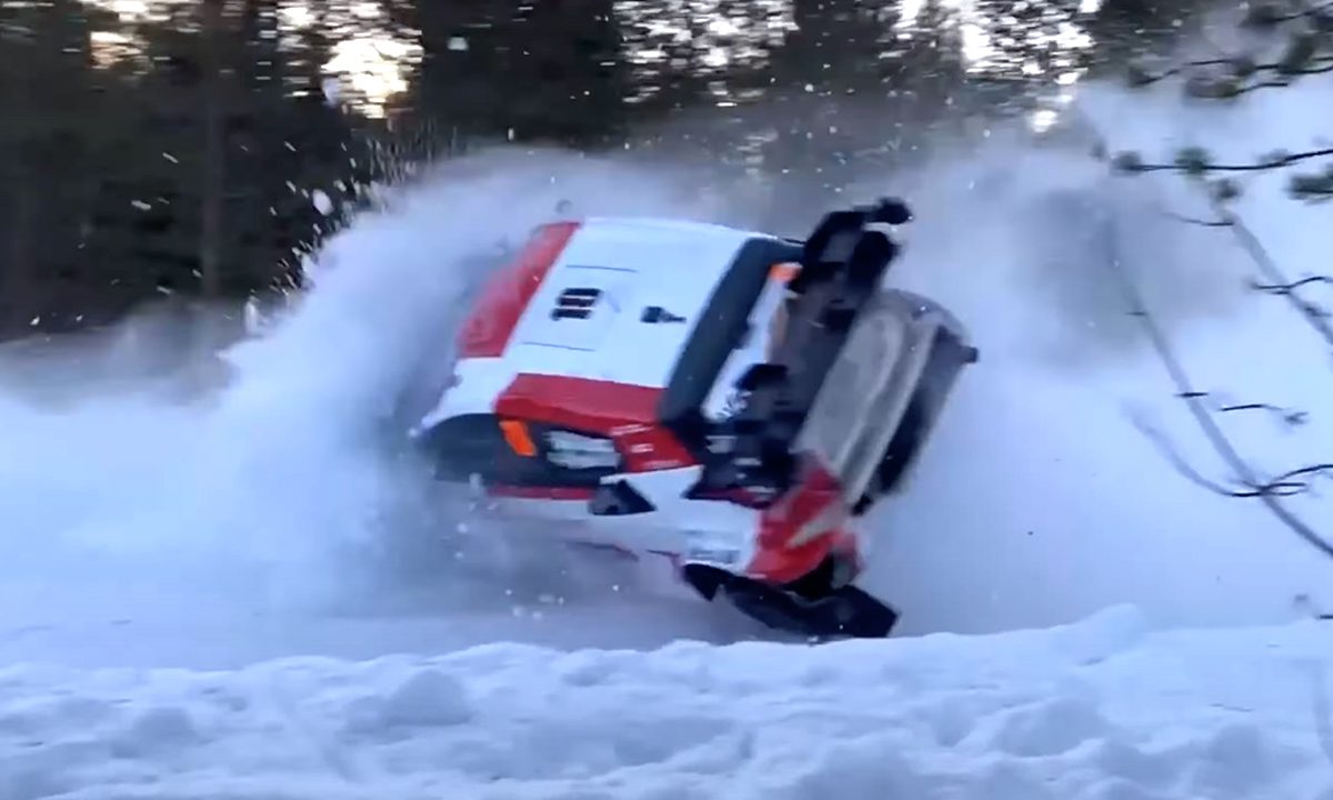 Τρομακτική έξοδος του Takamoto Katsuta στο Rally Σουηδίας