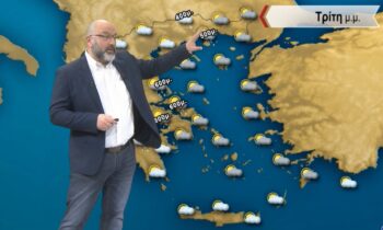 Καιρός: Ο Αρναούτογλου προειδοποιεί για μπόρες βροχής και χιονιού την Τρίτη (28/3)