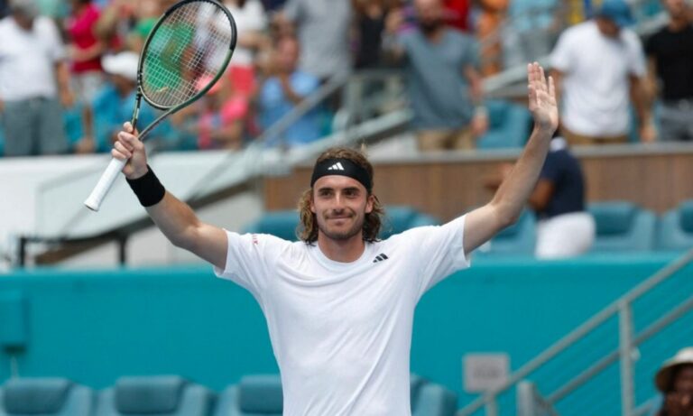 Στέφανος Τσιτσιπάς: Με Κατσάνοφ στον 4ο γύρο του Miami – Αήττητος κόντρα στον Ρώσο