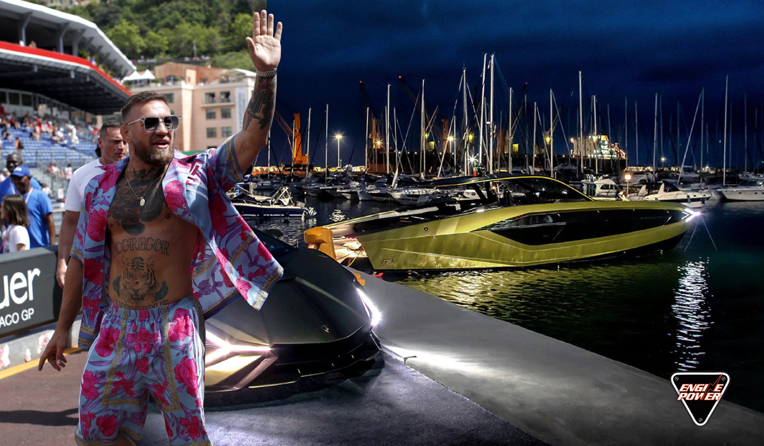 Ο Conor McGregor κάνει επίδειξη δύναμης με το υπερπολυτελές γιοτ Lamborghini στο Μονακό