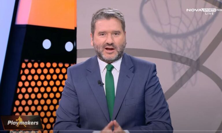 Στη Nova έκαναν εκπομπή για το τρίποντο του Σλούκα με πράσινη γραβάτα