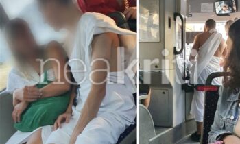 Κρήτη: Απίστευτο – Τουρίστες μπήκαν ντυμένοι Αρχαίοι Έλληνες σε λεωφορείο και έγιναν viral!