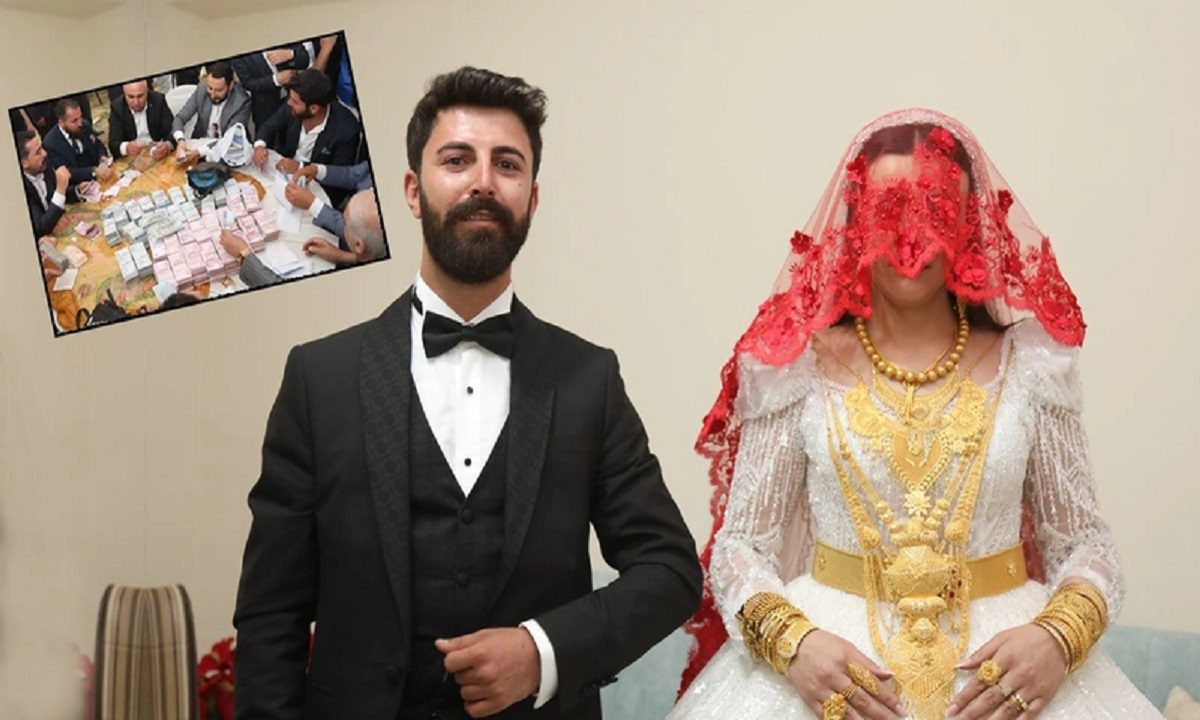 Toυρκία: Η νύφη δεν μπορούσε να κουβαλήσει το χρυσό που της έβαλαν στο νυφικό στο γάμο – Δείτε πόσα χρήματα μάζεψαν