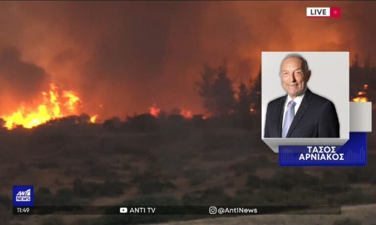 «Κόκκινος συναγερμός» από Αρνιακό για τον καιρό σε τέσσερις περιφέρειες: «Πολύ υψηλός κίνδυνος πυρκαγιάς!»
