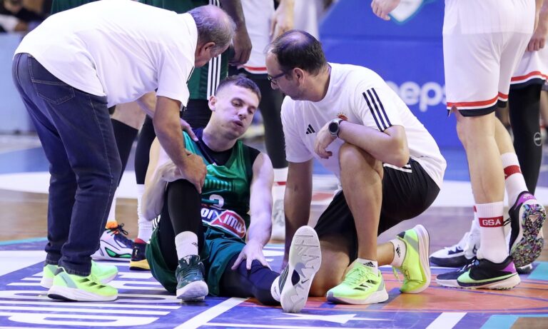 Ολυμπιακός – Παναθηναϊκός: Τους πάγωσε όλους – Ο σοβαρός τραυματισμός του Γκάι στο γόνατο (vid)