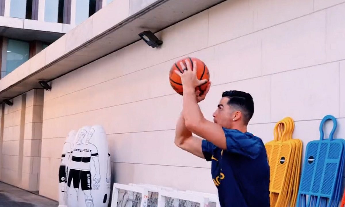 «Air» Κριστιάνο Ρονάλντο και στο μπάσκετ! (vid)