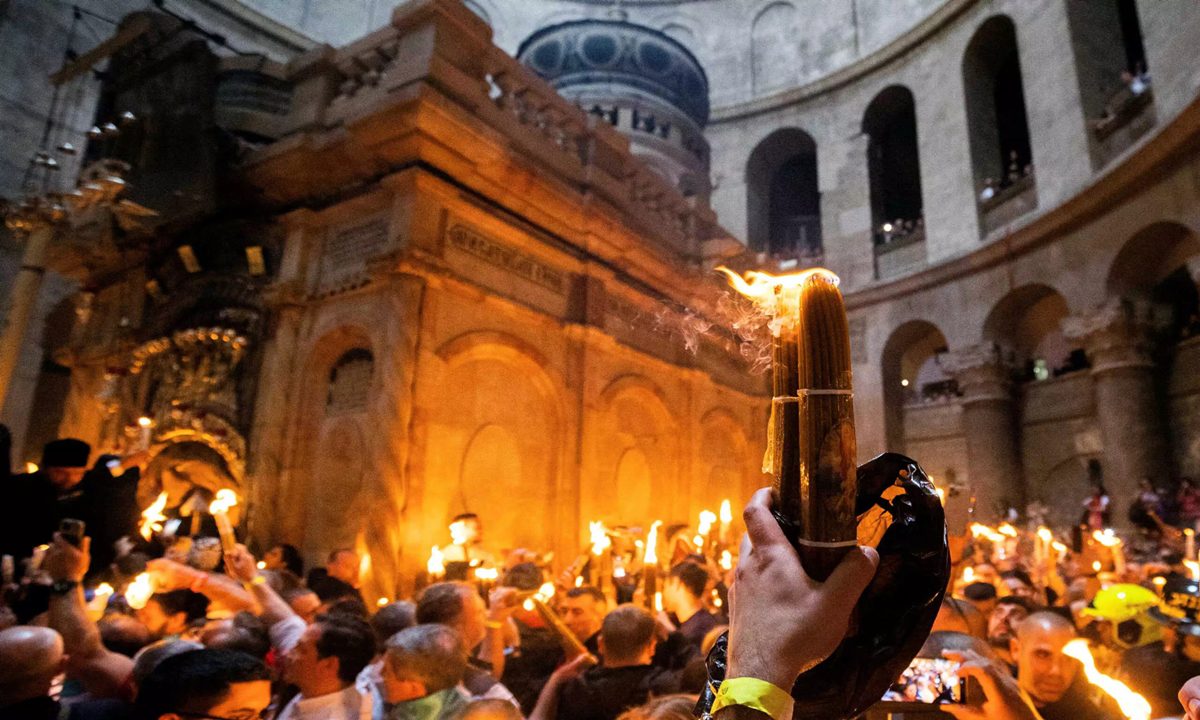  Άγιοι Τόποι: Οι Αγιοταφίτες ακλόνητοι κρατούν την ελληνορθοδοξία ακόμα και στην αντάρα του πολέμου . Μας θέλουν στο πλευρό τους.