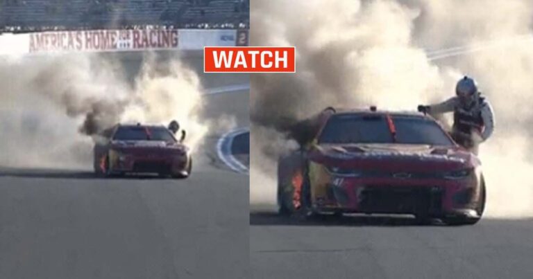 NASCAR: O Stenhouse γλιτώνει από την καταστροφή στο φλεγόμενο αυτοκίνητο του