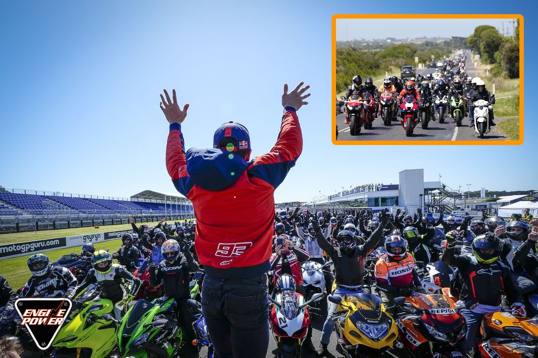 O Marc Marquez παρελαύνει στο MotoGP Αυστραλίας και δίνει τον ρυθμό