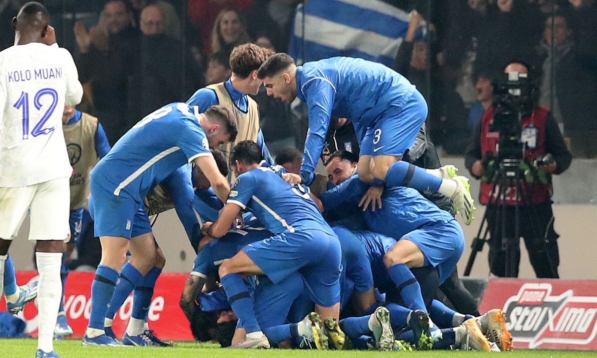 Χάρη σε δύο γκολ μέσα σε πέντε λεπτά η Ελλάδα υποχρέωσε τη Γαλλία σε ισοπαλία 2-2 στην OPAP Arena στο φινάλε των προκριματικών του Euro 2024.