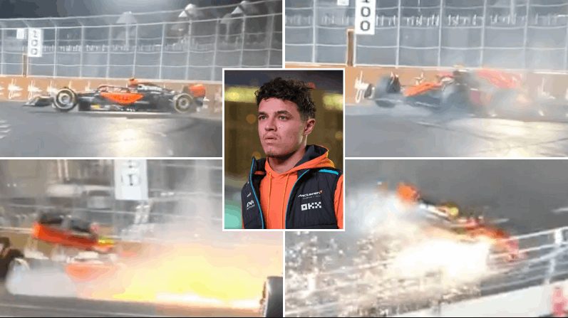 Lando-Norris-crash-Las-Vegas-GP-hospital-trakarsisma-atychima-sigrousi-mclaren