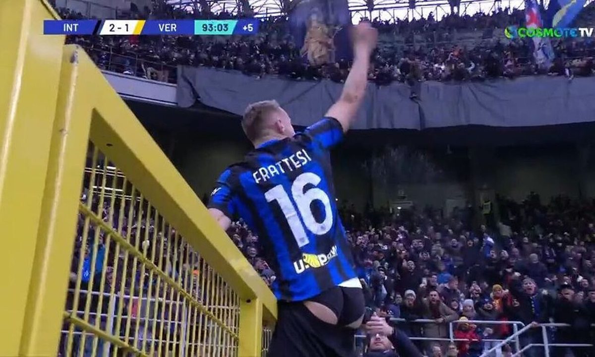 Ίντερ: Η απόλυτη παράνοια στο γκολ του Φρατέζι –  Έμεινε με το εσώρουχο! (vid)