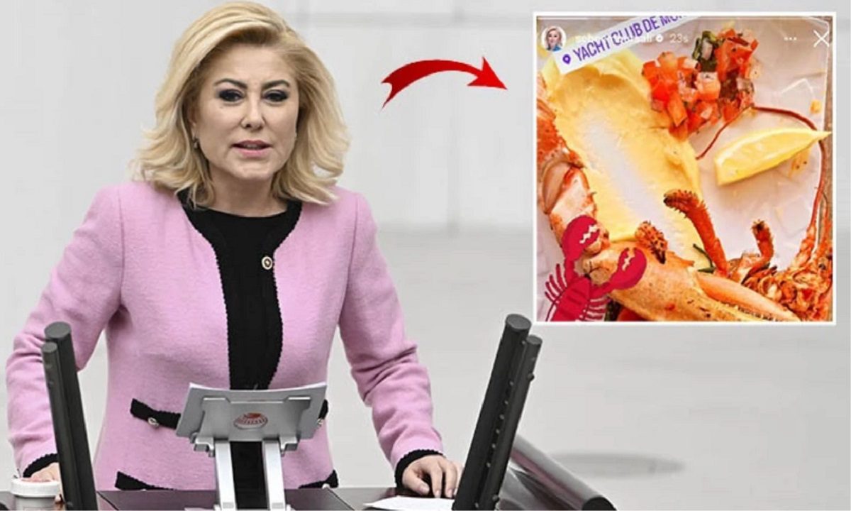 Αυτή είναι η Τουρκάλα βουλευτής από τη Σμύρνη που έτρωγε αστακους στο Μονακό ενώ οι Τούρκοι πεινάνε