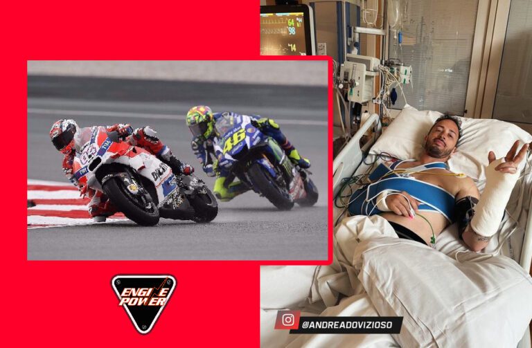 Ο Αντρέα Ντοβιτσιόζο στο νοσοκομείο μετά από σοβαρό ατύχημα στο μοτοκρός