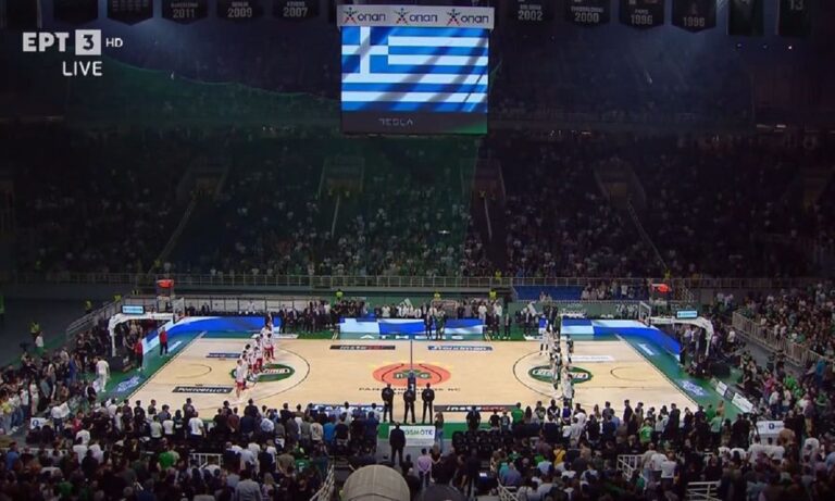 Παναθηναϊκός-Ολυμπιακός: Θερμό χειροκρότημα στην ανάκρουση του Εθνικού ύμνου (vid)