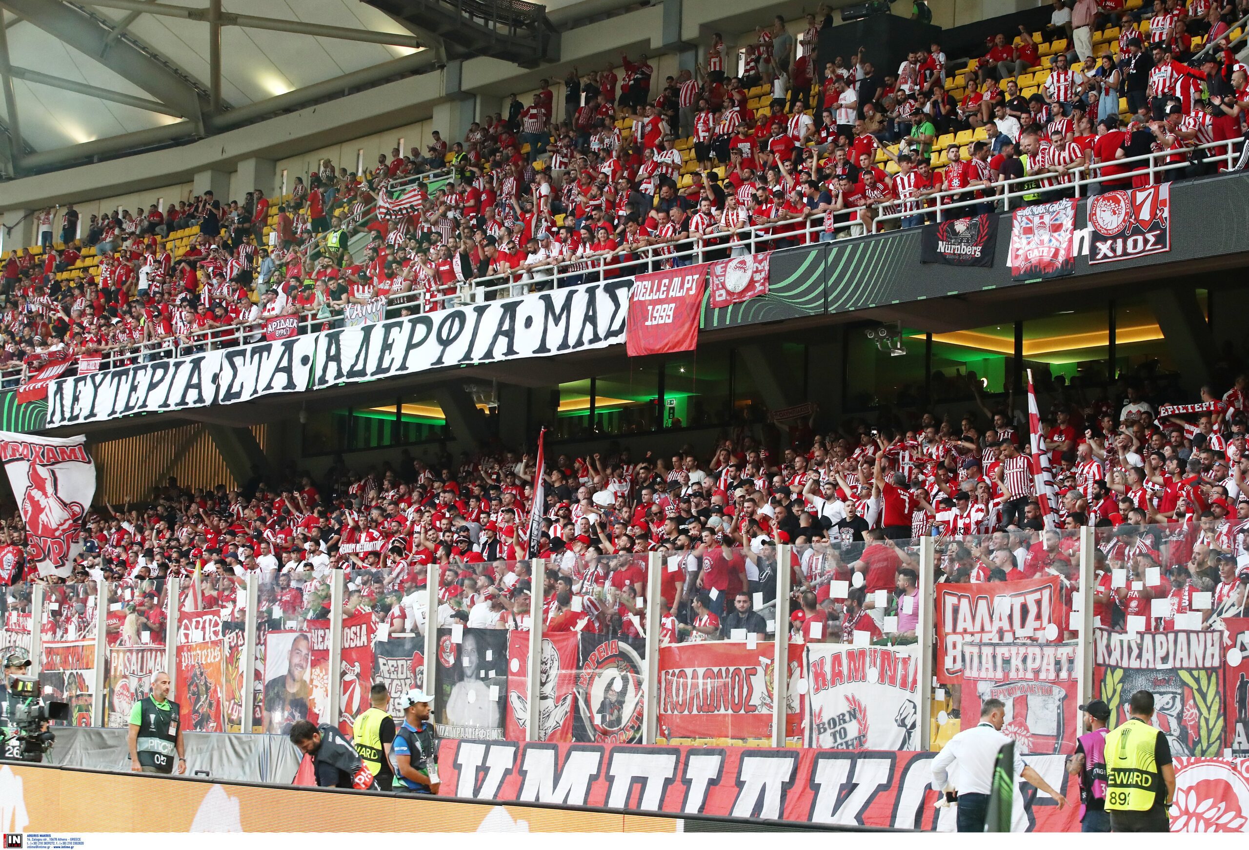 Ολυμπιακός - Φιορεντίνα: Στα κόκκινα η OPAP Arena