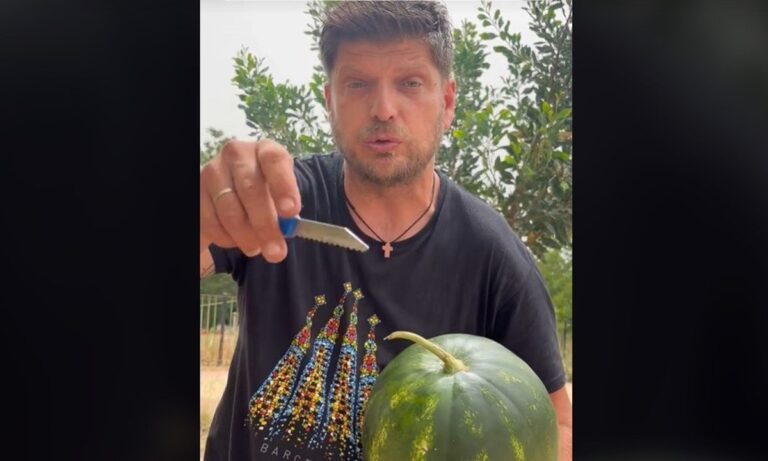 Viral αγρότης συμβουλεύει: Έτσι διαλέγουμε σωστά το καρπούζι (vid)